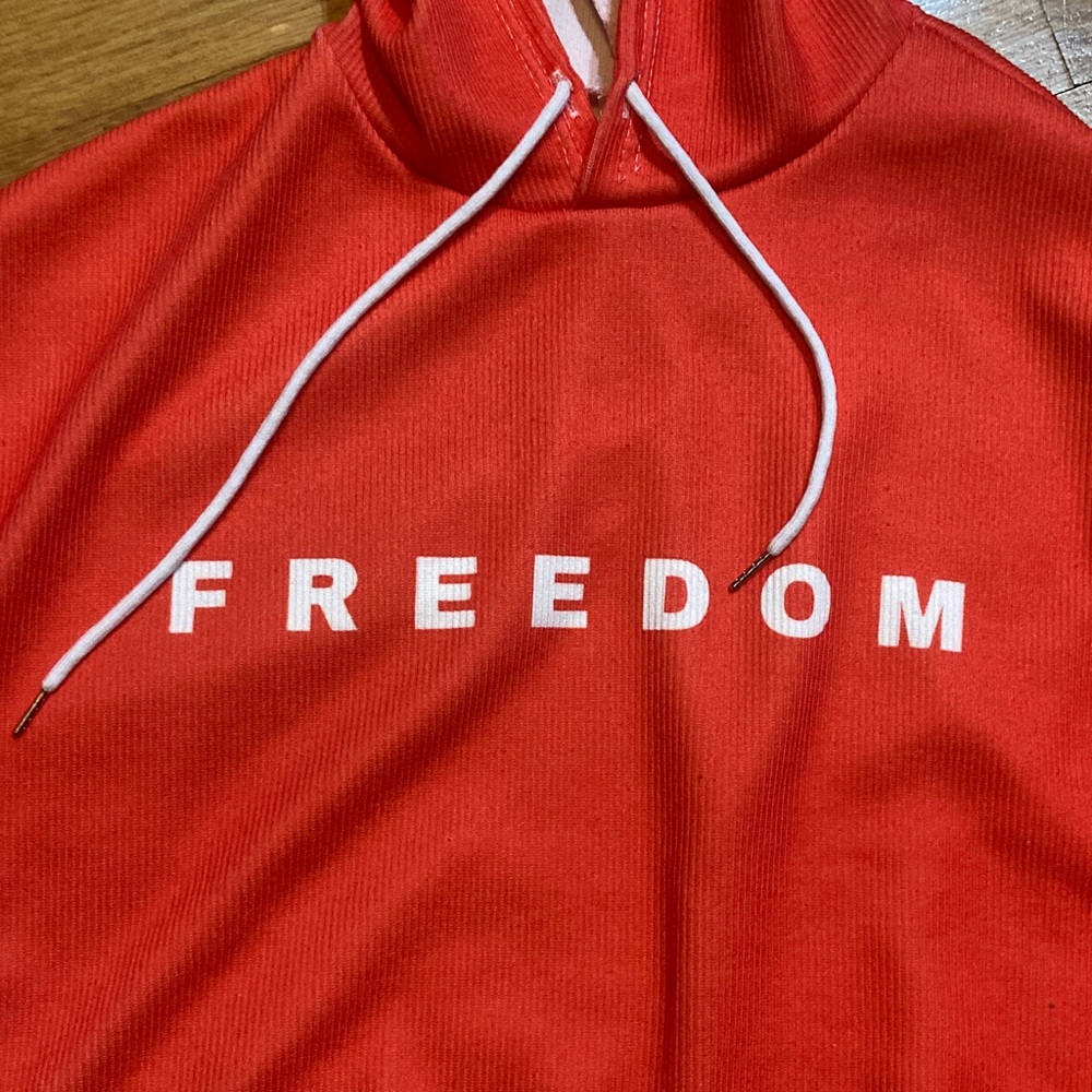 Red hoodie Freedom Hoodie